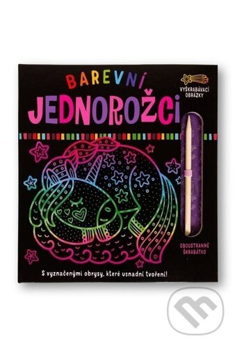 Barevní jednorožci - Vyškrabávací obrázky - Olena Herasimova