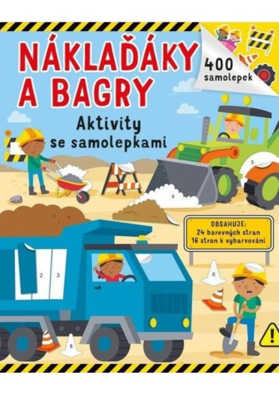 Náklaďáky a bagry - 400 samolepek