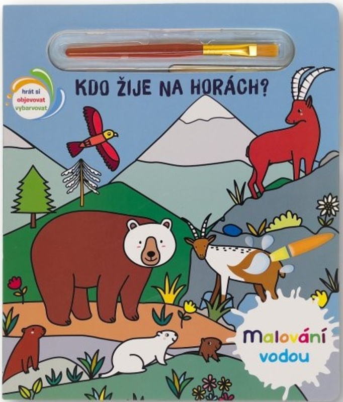 Malování vodou - Kdo žije na horách?