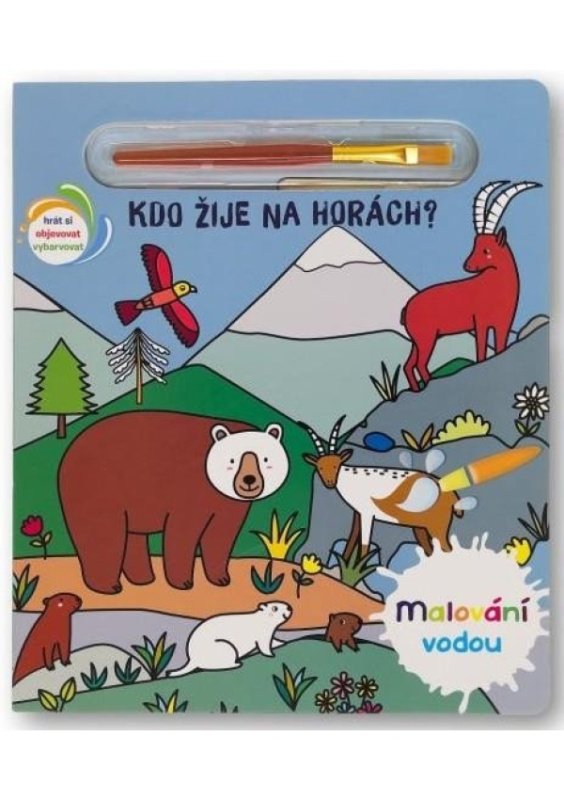 Malování vodou - Kdo žije na horách?