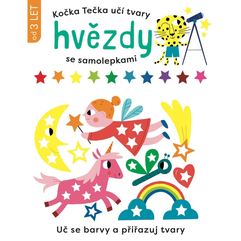 Kočka Tečka učí tvary Hvězdy se samolepkami - Elizabeth Golding