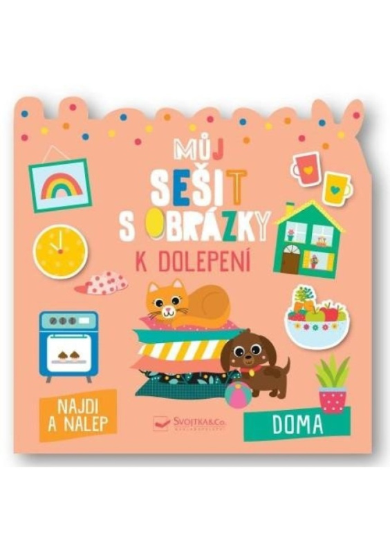 Můj sešit s obrázky k dolepení - Doma