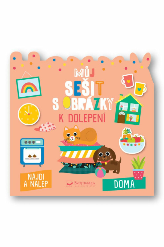 Můj sešit s obrázky k dolepení - Doma