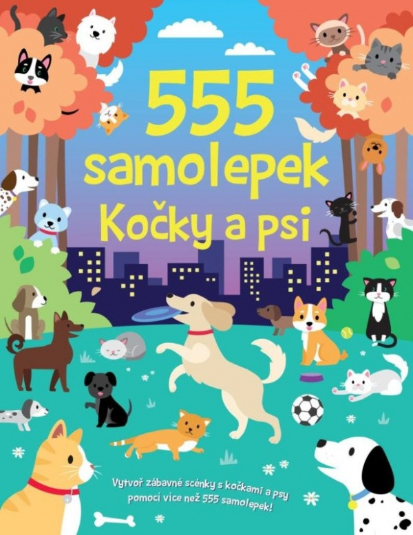 555 samolepek - Kočky a psi