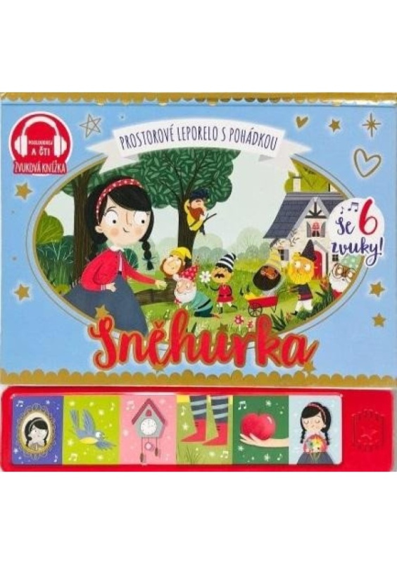 Sněhurka - prostorové leporelo s pohádkou se 6 zvuky