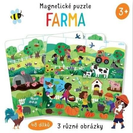 Magnetické puzzle - Farma - Toni Stemp