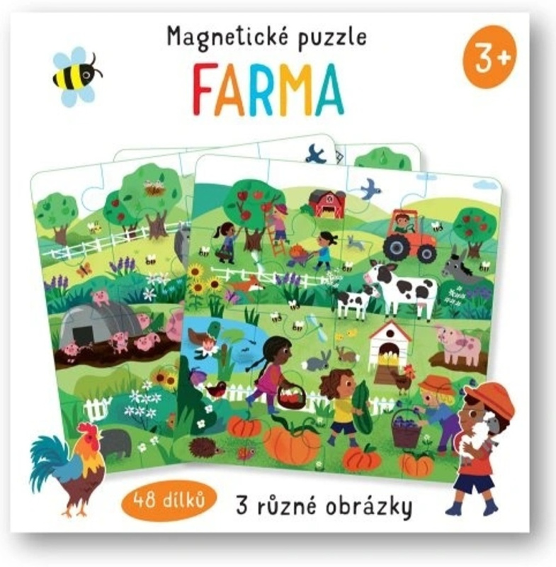 Magnetické puzzle - Farma - Toni Stemp
