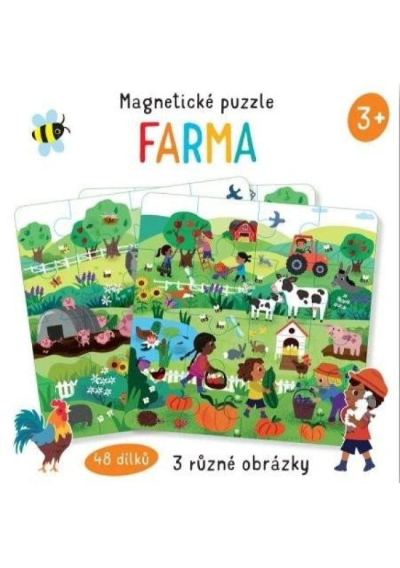 Magnetické puzzle - Farma - Toni Stemp