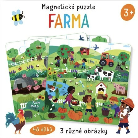 Magnetické puzzle - Farma - Toni Stemp