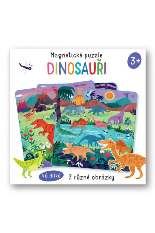 Sada magnetických puzzle Dinosauři