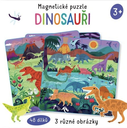 Sada magnetických puzzle Dinosauři