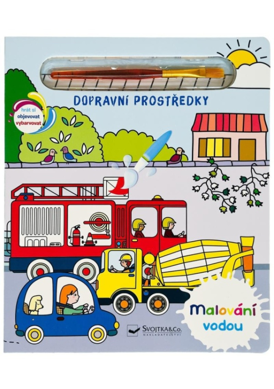 Malování vodou - Dopravní prostředky