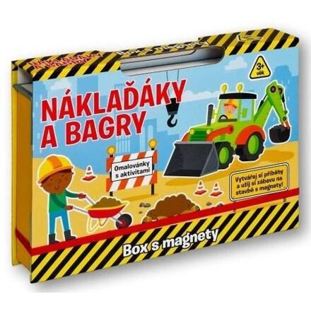 Náklaďáky a bagry - Box s magnety
