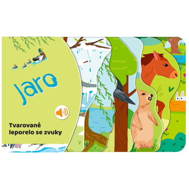 Tvarované leporelo se zvuky - Jaro