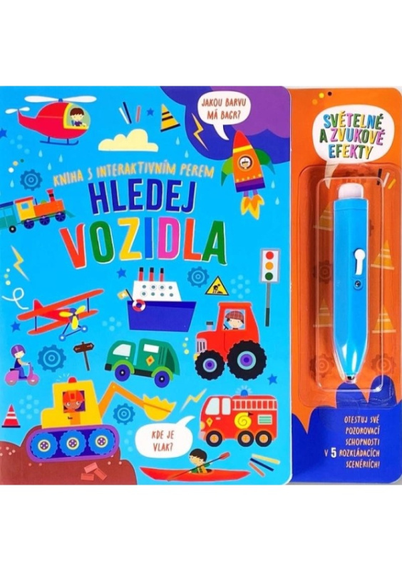 Kniha s interaktivním perem Hledej vozidla