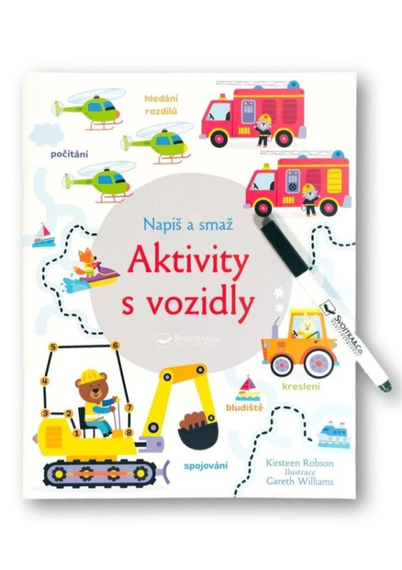 Napiš a smaž - Aktivity s vozidly - Kirsteen Robson