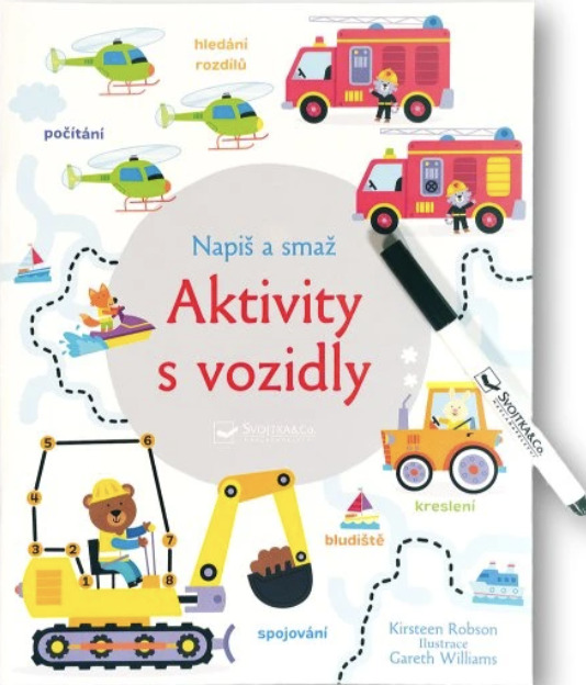 Napiš a smaž - Aktivity s vozidly - Kirsteen Robson