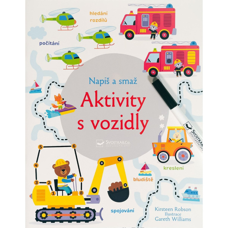 Napiš a smaž - Aktivity s vozidly - Kirsteen Robson