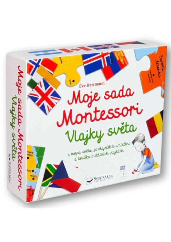 Moje sada Montessori Vlajky světa - Eve Herrmann