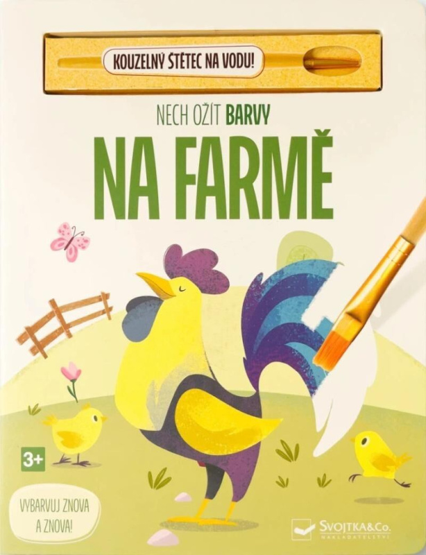 Nech ožít barvy: Na farmě (Vybarvuj znova a znova) - kniha z kategorie Omalovánky