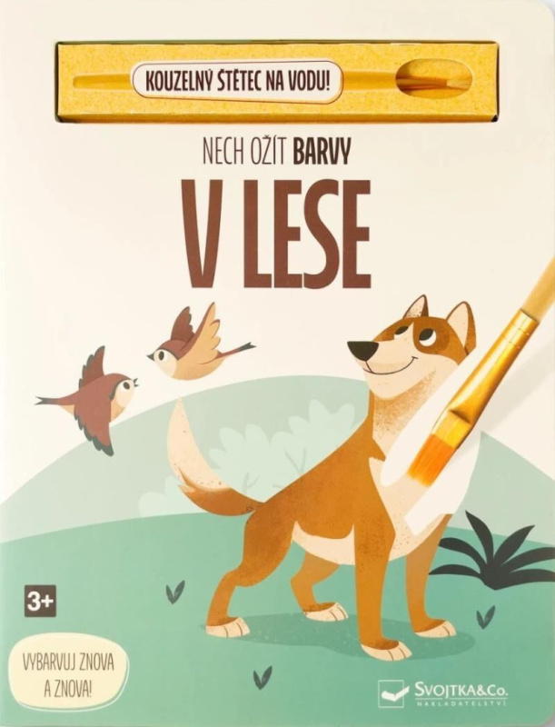 Nech ožít barvy - V lese (Vybarvuj znova a znova) - kniha z kategorie Omalovánky