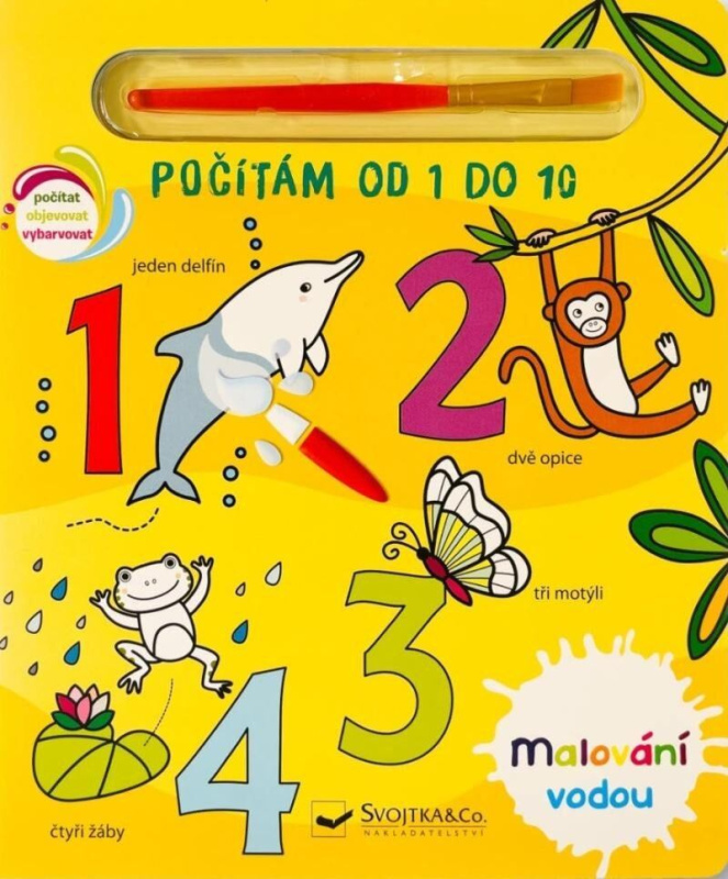 Malování vodou: Počítám od 1 do 10 - kniha z kategorie Omalovánky