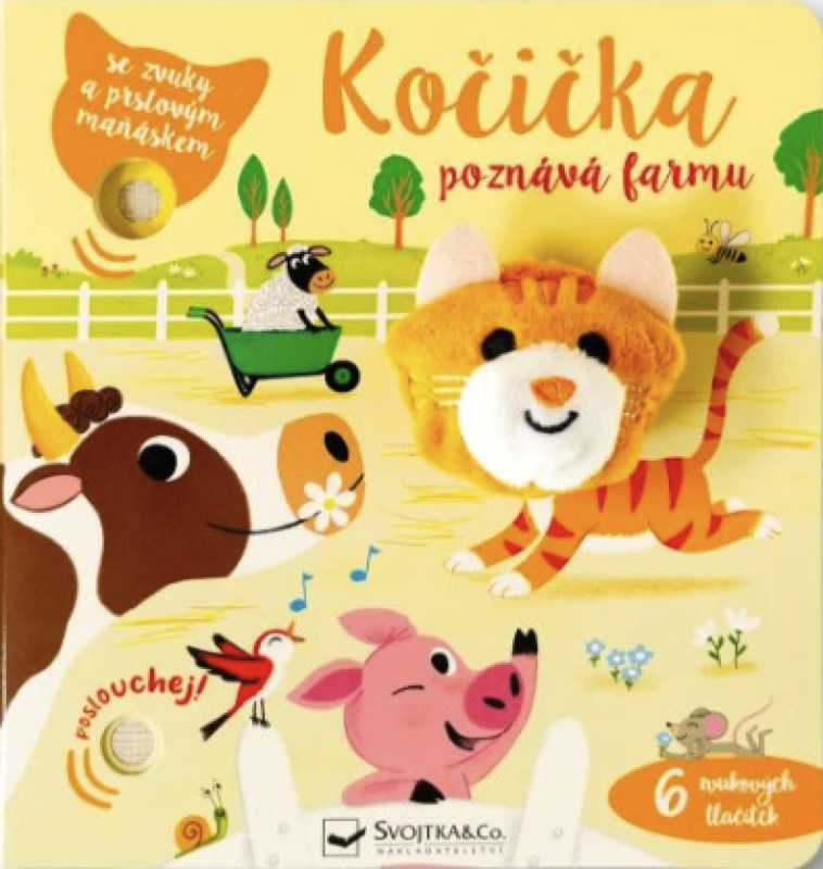 Kočička poznává farmu - se zvuky a prstovým maňáskem