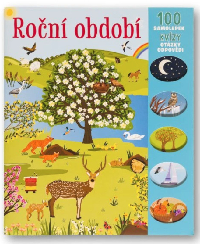Roční období - 100 samolepek, kvízy, otázky, odpovědi
