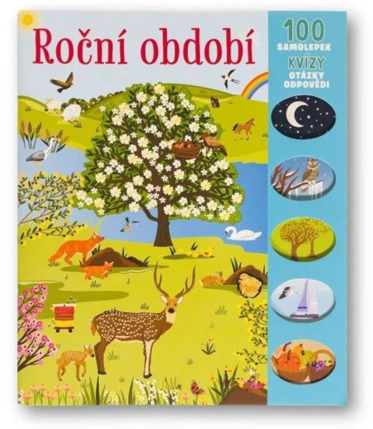 Roční období - 100 samolepek, kvízy, otázky, odpovědi