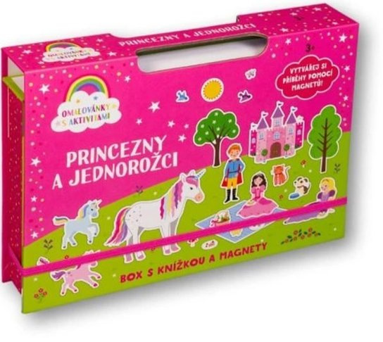 Princezny a jednorožci Box s knížkou a magnety - -