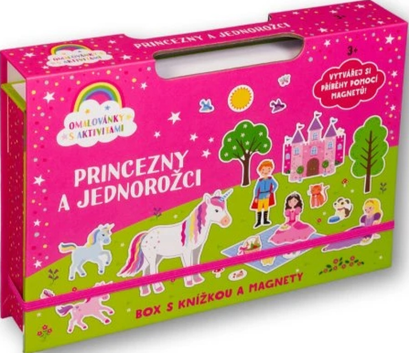 Princezny a jednorožci Box s knížkou a magnety - -