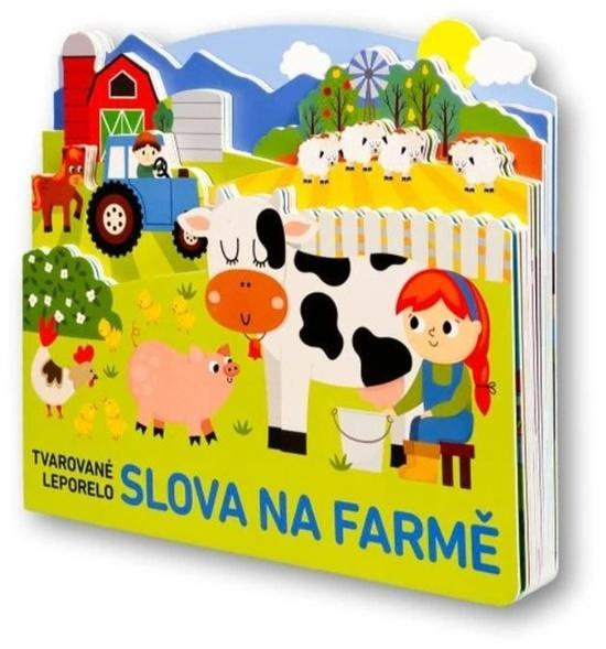 Tvarované leporelo - Slova na farmě