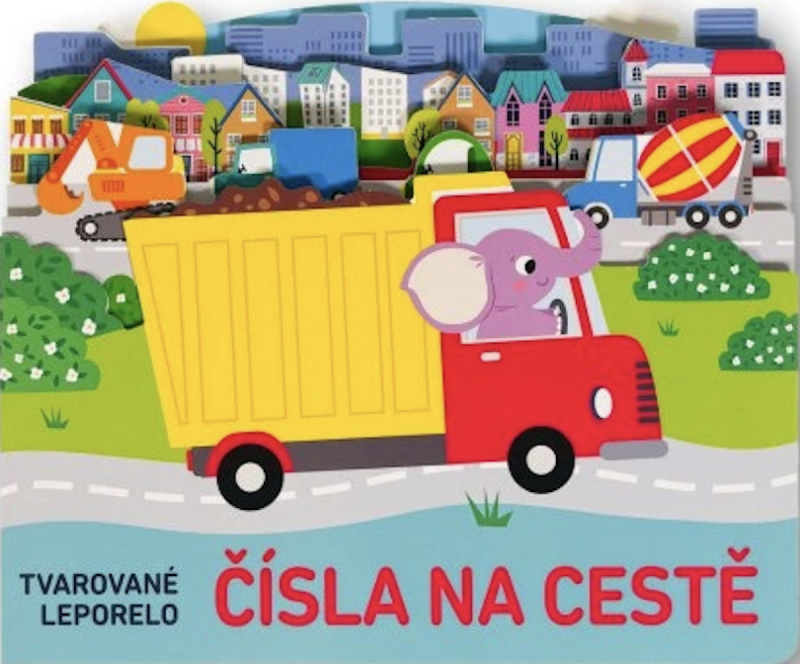 Tvarované leporelo - Čísla na cestě