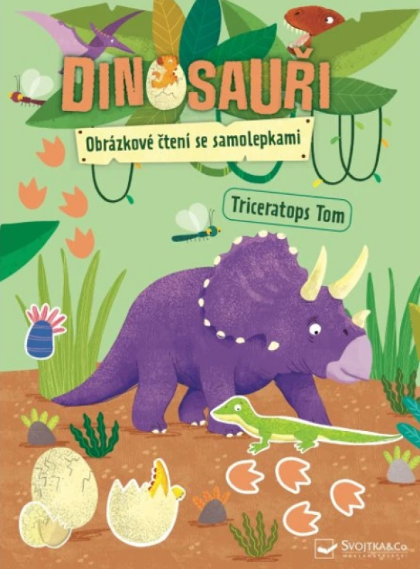 Dinosauři - Obrázkové čtení se samolepkami - Autor Fiktivní