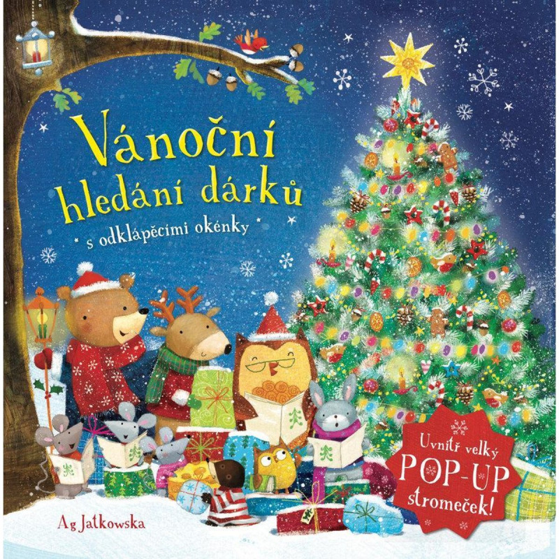 Vánoční hledání dárků s odklápěcími okénky -  Ag Jatkowska