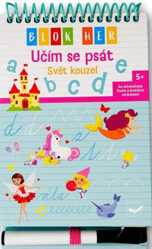 Blok her Učím se psát Svět kouzel -  Autor Neuveden