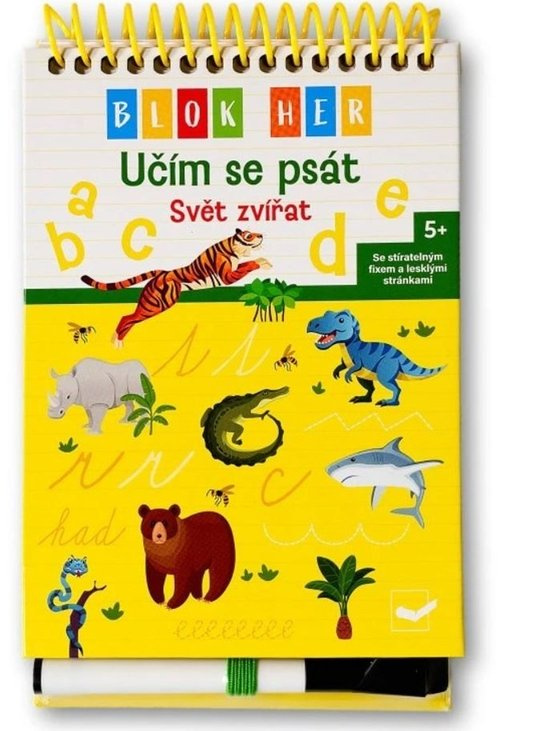 Blok her Učím se psát Svět zvířat -  Autor Neuveden