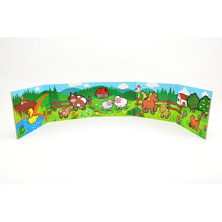 Teddies Knížka Leporelo Moje první zvířátka