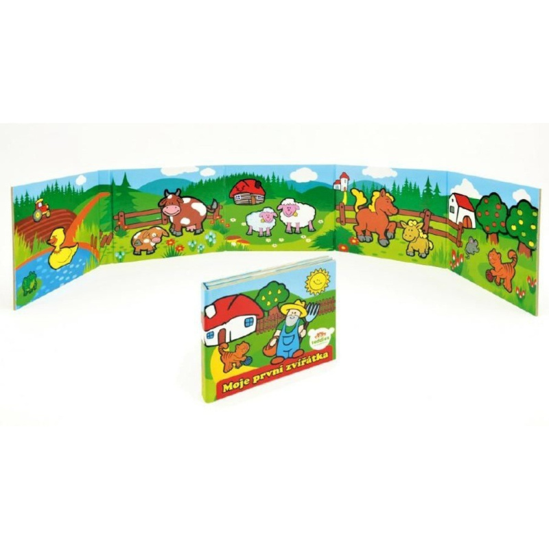 Teddies Knížka Leporelo Moje první zvířátka