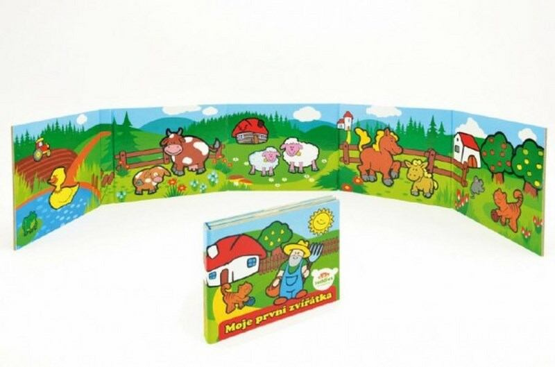 Teddies Knížka Leporelo Moje první zvířátka