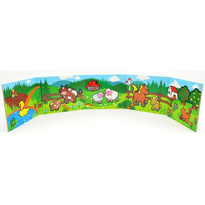 Teddies Knížka Leporelo Moje první zvířátka