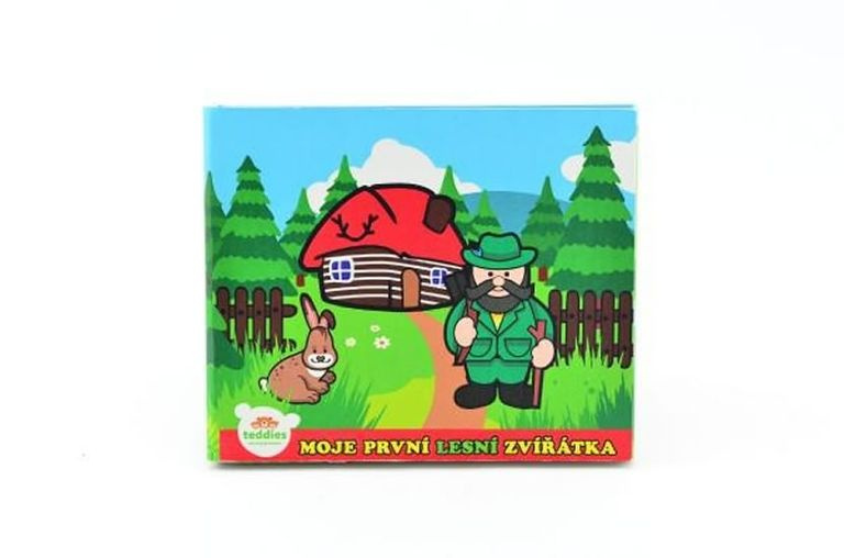 Teddies Knížka Leporelo Moje první zvířátka lesní 13,5x11x1,5cm od 24 měs MPZ