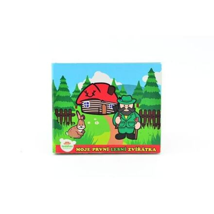 Teddies Knížka Leporelo Moje první zvířátka lesní 13,5x11x1,5cm od 24 měs MPZ