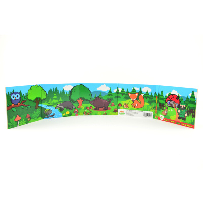 Teddies Knížka Leporelo Moje první zvířátka lesní 13,5x11x1,5cm od 24 měs MPZ