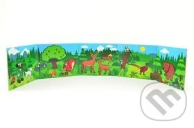 Teddies Knížka Leporelo Moje první zvířátka lesní 13,5x11x1,5cm od 24 měs MPZ