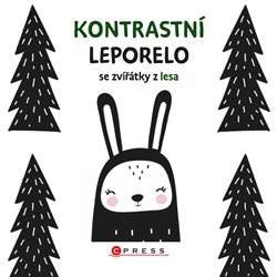 Kontrastní leporelo se zvířátky z lesa - kol.