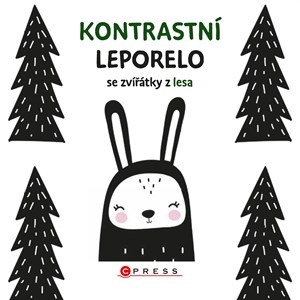 Kontrastní leporelo se zvířátky z lesa - kol.