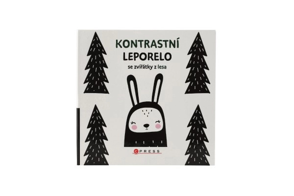 Kontrastní leporelo se zvířátky z lesa - kol.
