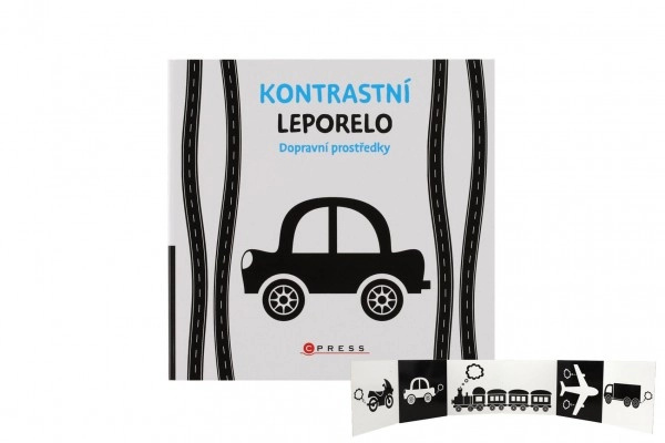 Kontrastní leporelo Dopravní prostředky