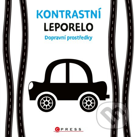 Kontrastní leporelo Dopravní prostředky